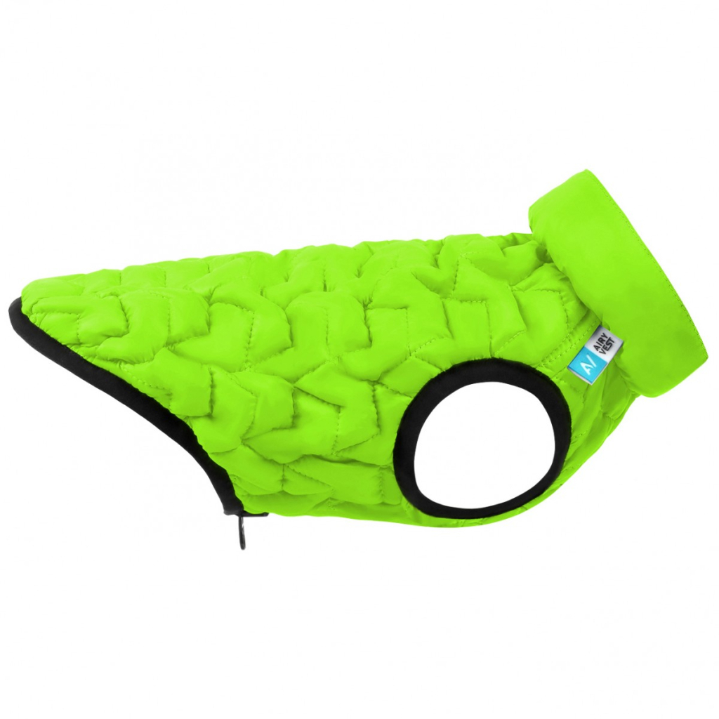 Курточка для тварин Collar AiryVest UNI двостороння L 55 салатово-чорна (2570) - зображення 7