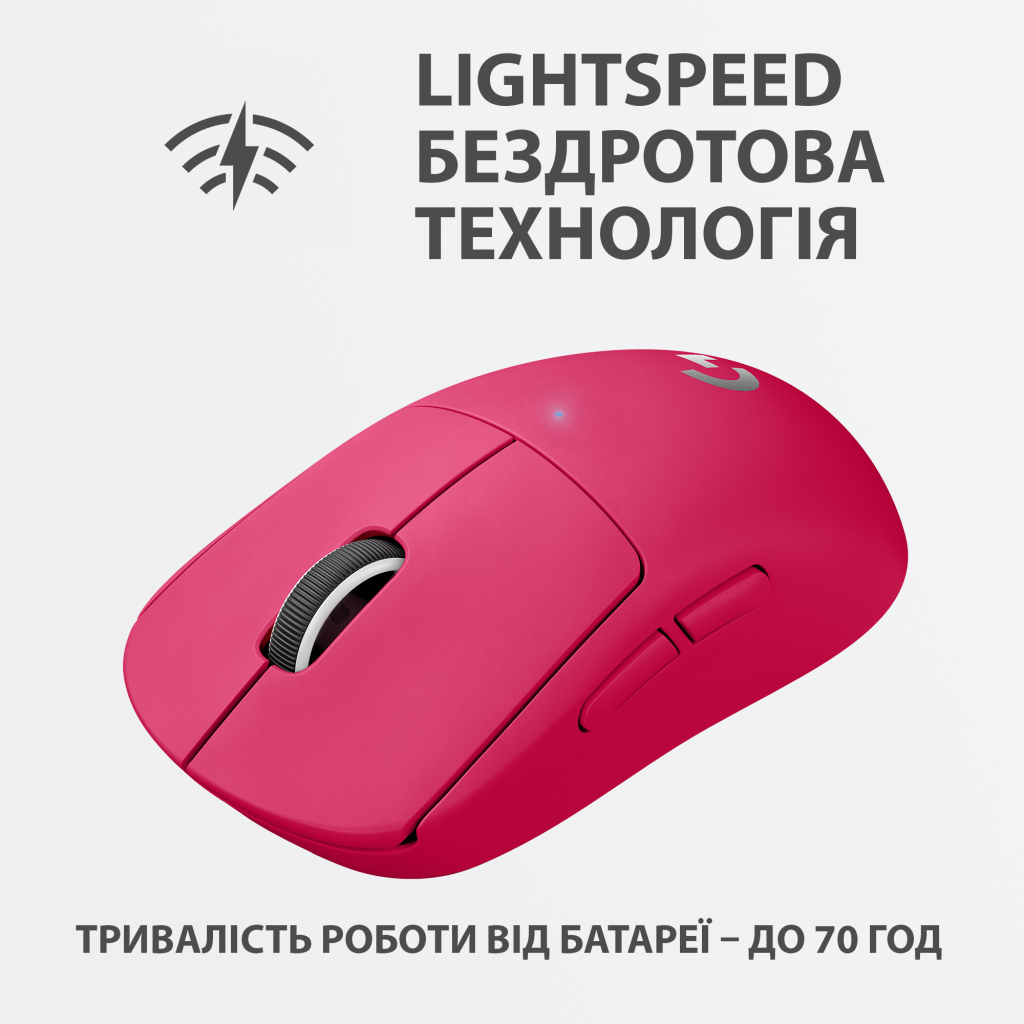 Мишка Logitech G Pro X Superlight Wireless Magenta (910-005956) - зображення 4
