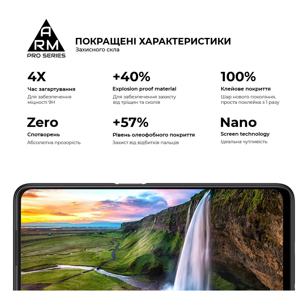 Скло захисне Armorstandart Pro OPPO A96 Black (ARM61037) - зображення 5