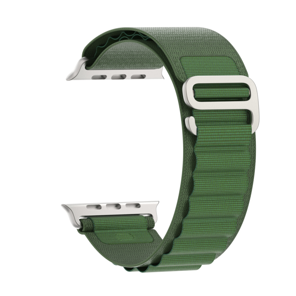 Ремінець до смарт-годинника Armorstandart Alpina Band для Apple Watch 49/46/45/44/42 (Series 1-3) Green (ARM64981) - зображення 1