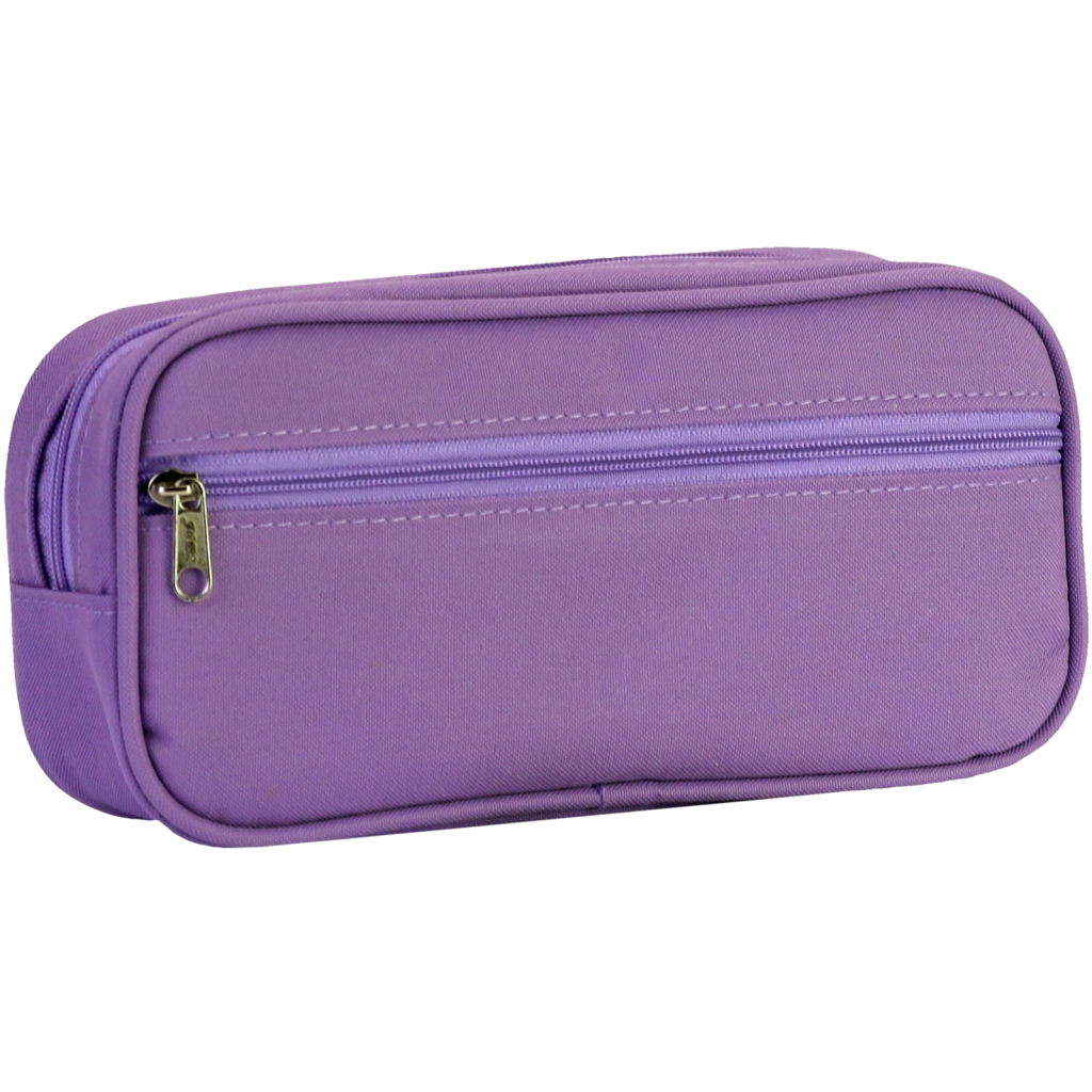 Пенал Cool For School 2 відділення Фіолетовий (J-2396-purple) - зображення 2