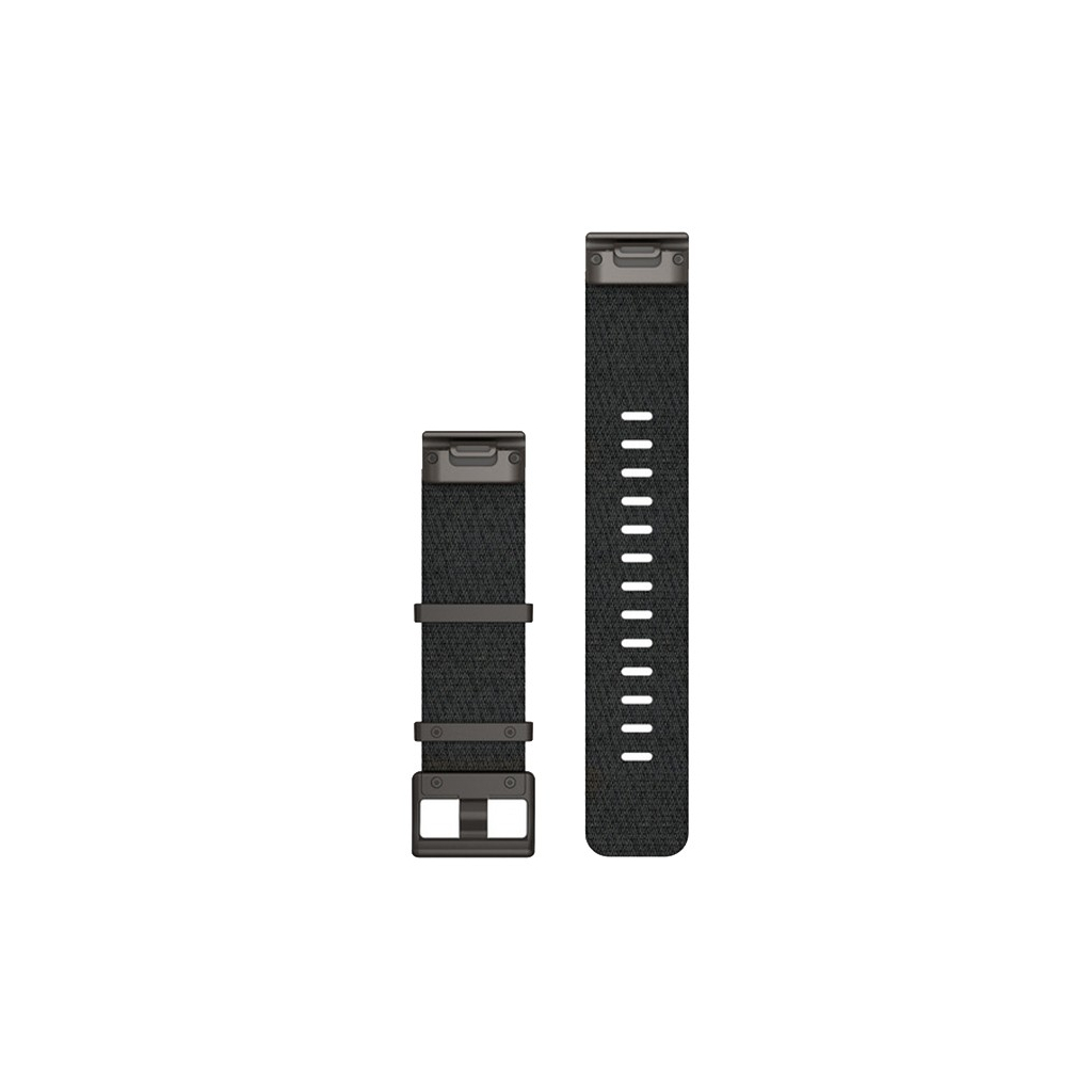 Ремінець до смарт-годинника Garmin MARQ, QuickFit 22m, Jacquard-weave Nylon Strap, Heathered Black (010-12738-03) - зображення 2