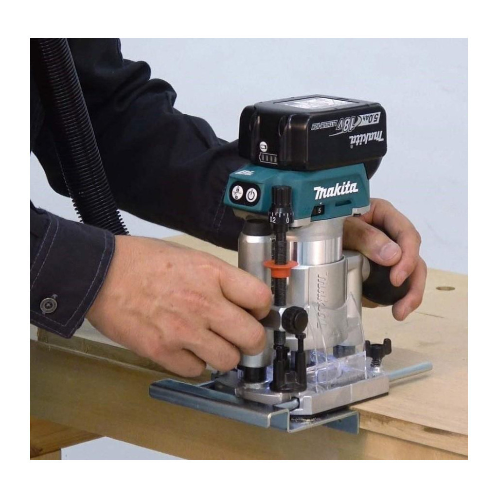 Фрезер Makita LXT, 5Аг х 2 шт, DC18RС, Makpac, 6-8 мм (DRT50RTJX2) - изображение 11