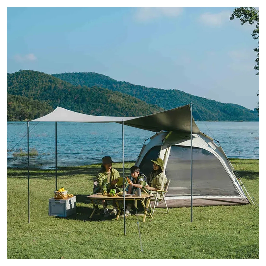 Намет Naturehike тримісний автоматичний із тентом Ango CNK2550WS01 L, сірий (6975641888321) - зображення 4