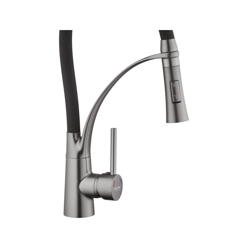 Змішувач Kroner Ersel-GRP03393BLK - зображення 4