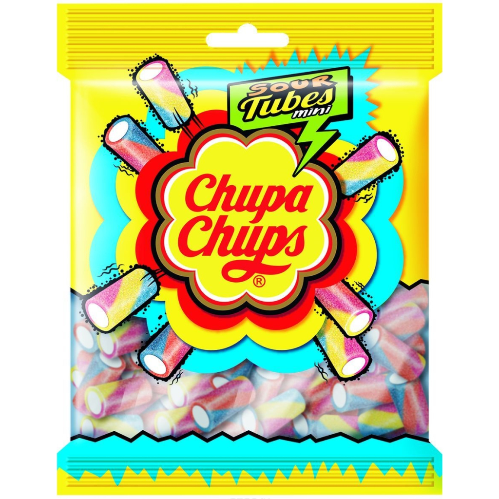 Мармелад Chupa Chups Sour Tubes Mini 150 г (8003440986387) - зображення 1