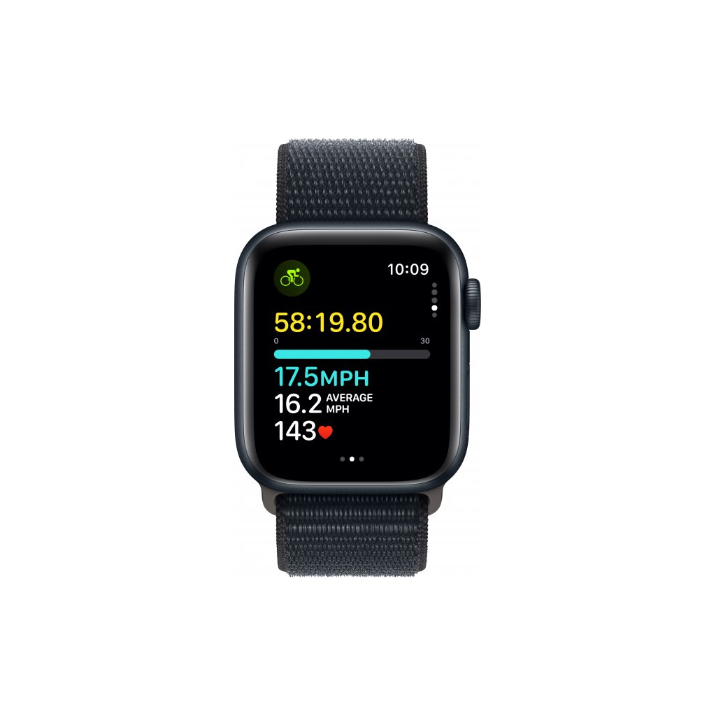 Смарт-годинник Apple Watch SE GPS 40mm Midnight Aluminium Case with Midnight Sport Loop (MRE03QP/A) - зображення 6