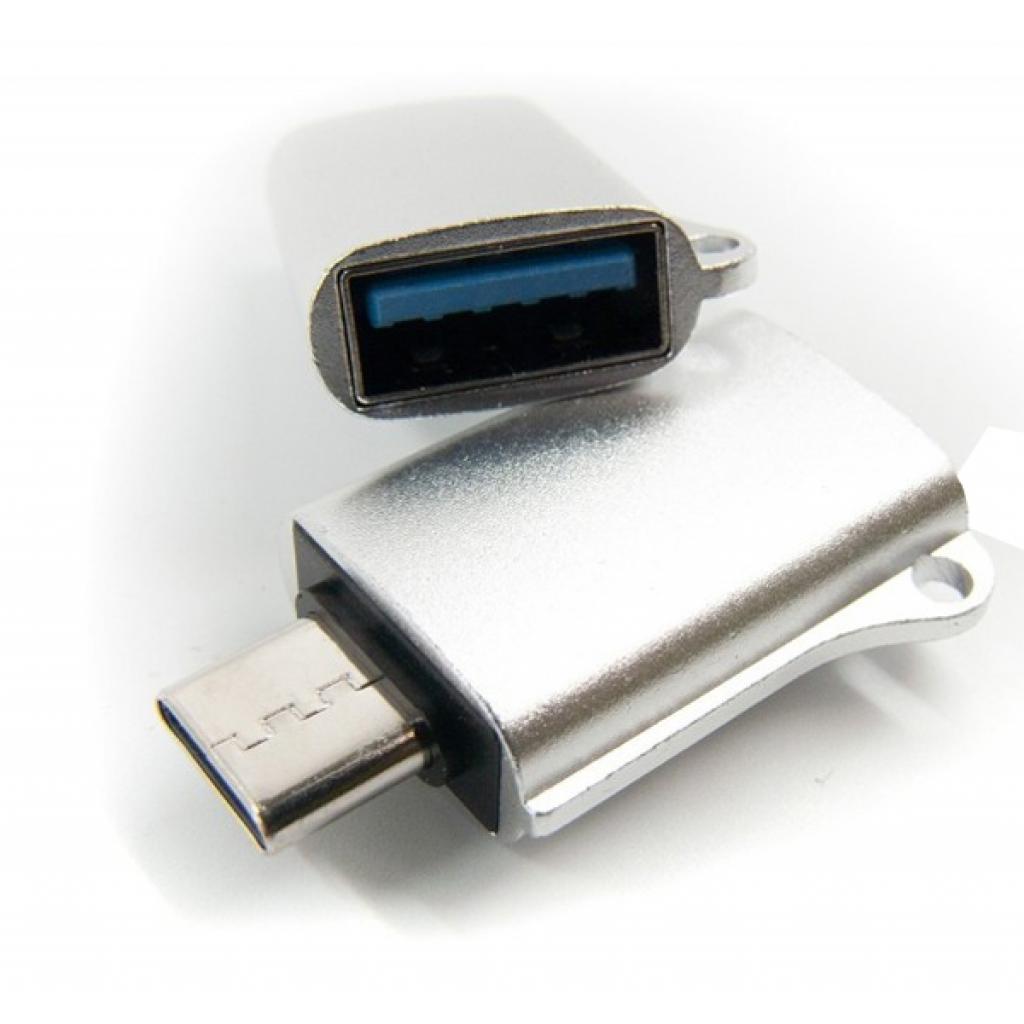 Перехідник OTG USB 2.0 AF to USB-C grey Dengos (ADP-019) - зображення 3