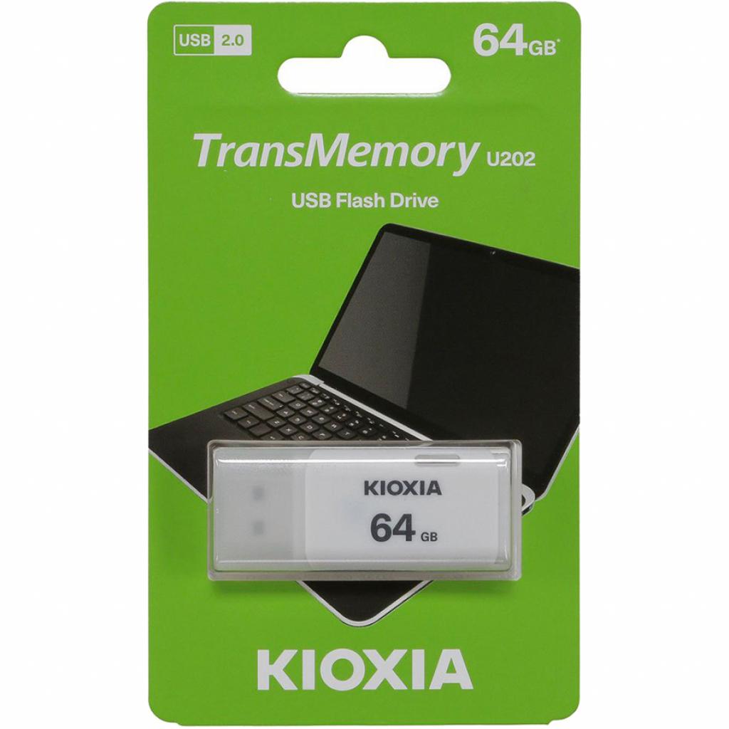 USB флеш накопичувач Kioxia 64GB U202 White USB 2.0 (LU202W064GG4) - зображення 3