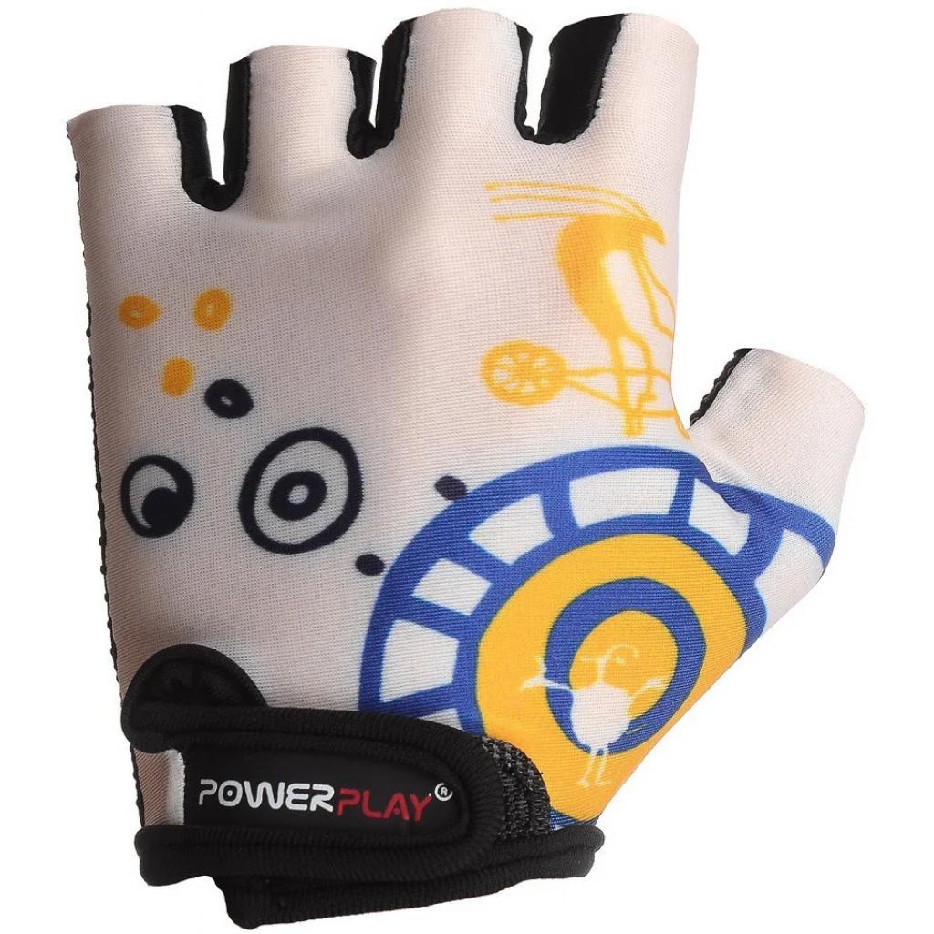 Велорукавиці PowerPlay Children 001 White 3XS (001D_White_3XS) - зображення 2