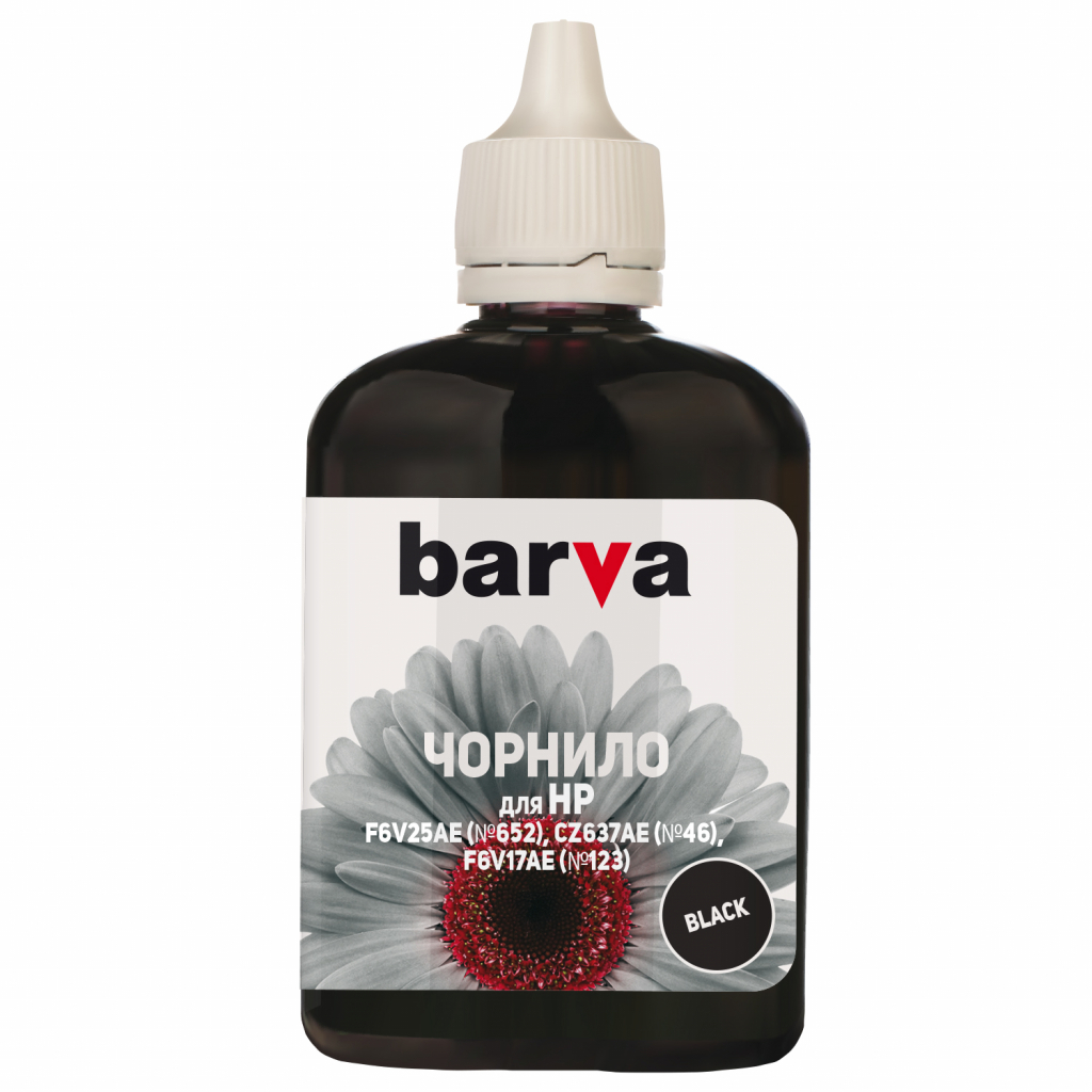 Чорнило Barva HP №652/46/123 90г BLACK Pigment (H652-531) - зображення 1