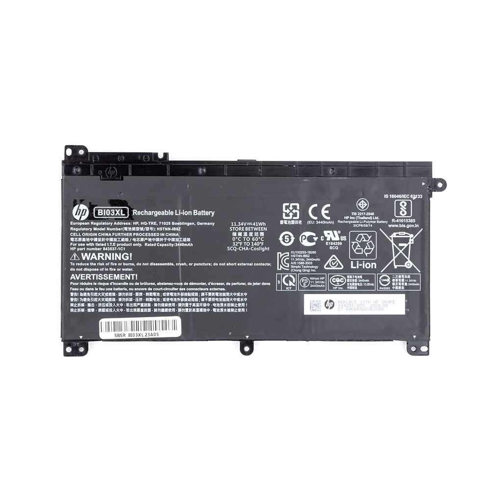 Акумулятор до ноутбука HP Omen 15 (BI03XL) 11.34V 3440mAh (NB461769) - зображення 1