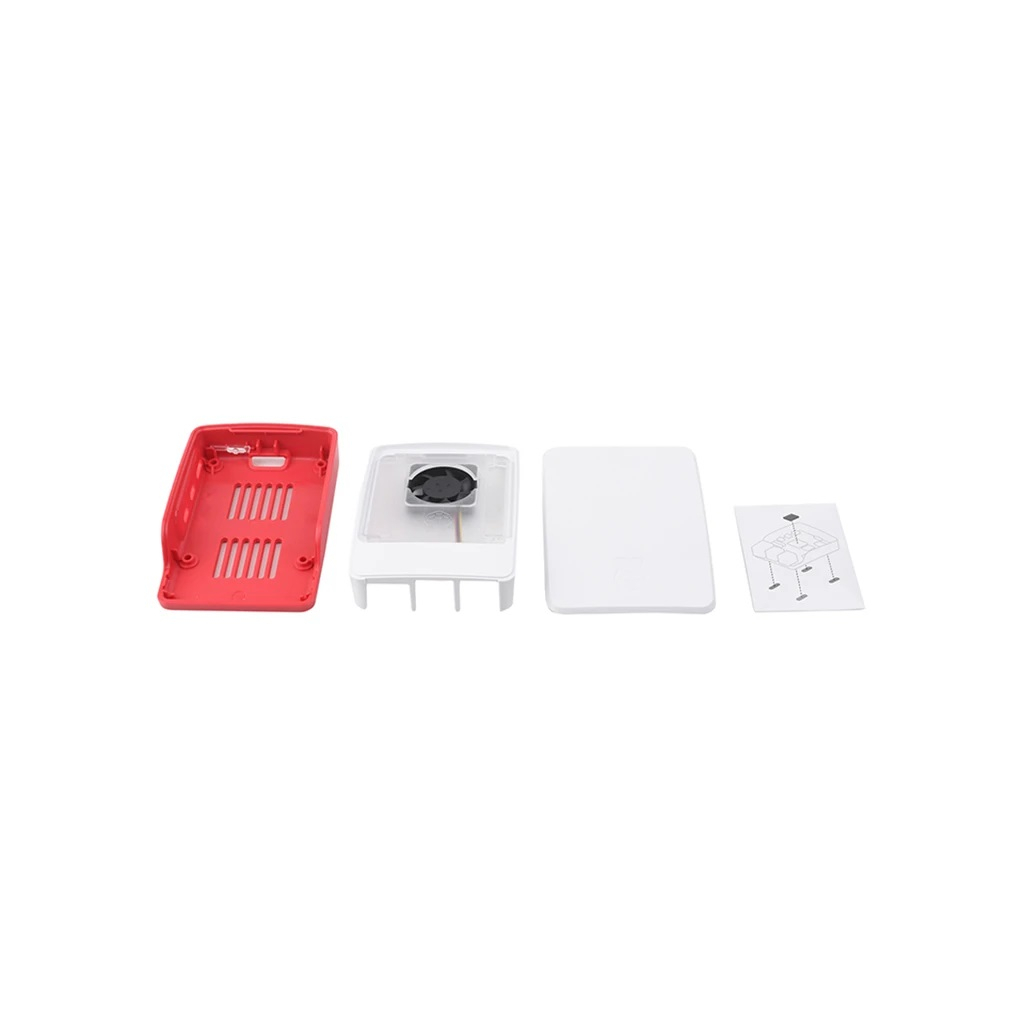 Корпус для Мікро ПК Raspberry Pi Корпус червоно-білий для Raspberry Pi 5 офіційний (SC1159) - изображение 5