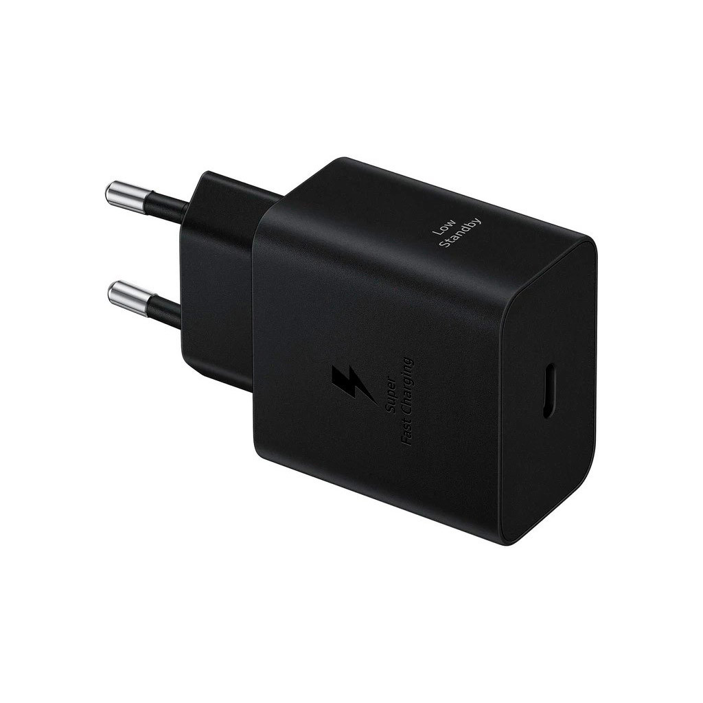 Зарядний пристрій Samsung 45W Compact Power Adapter (w C to C Cable) Black (EP-T4511XBEGEU) - зображення 2