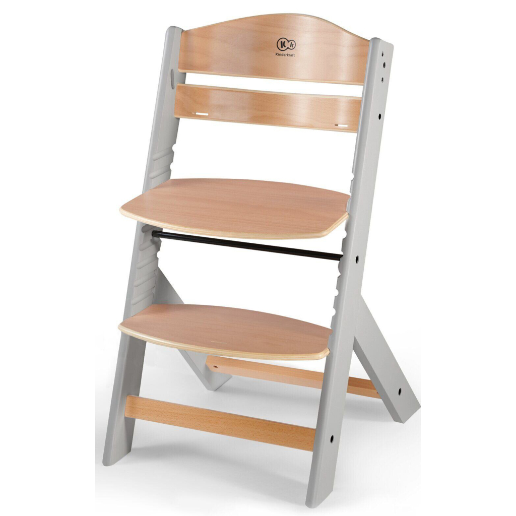 Стілець для годування Kinderkraft Enock Gray Wood (5902533915095) - изображение 4