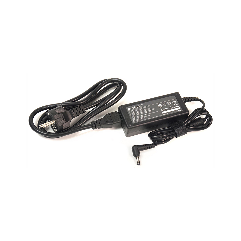 Блок живлення до ноутбуку PowerPlant ASUS 220V, 65W, 19V, 3.42A (4.0*1.35) (AS65F4014) - зображення 1