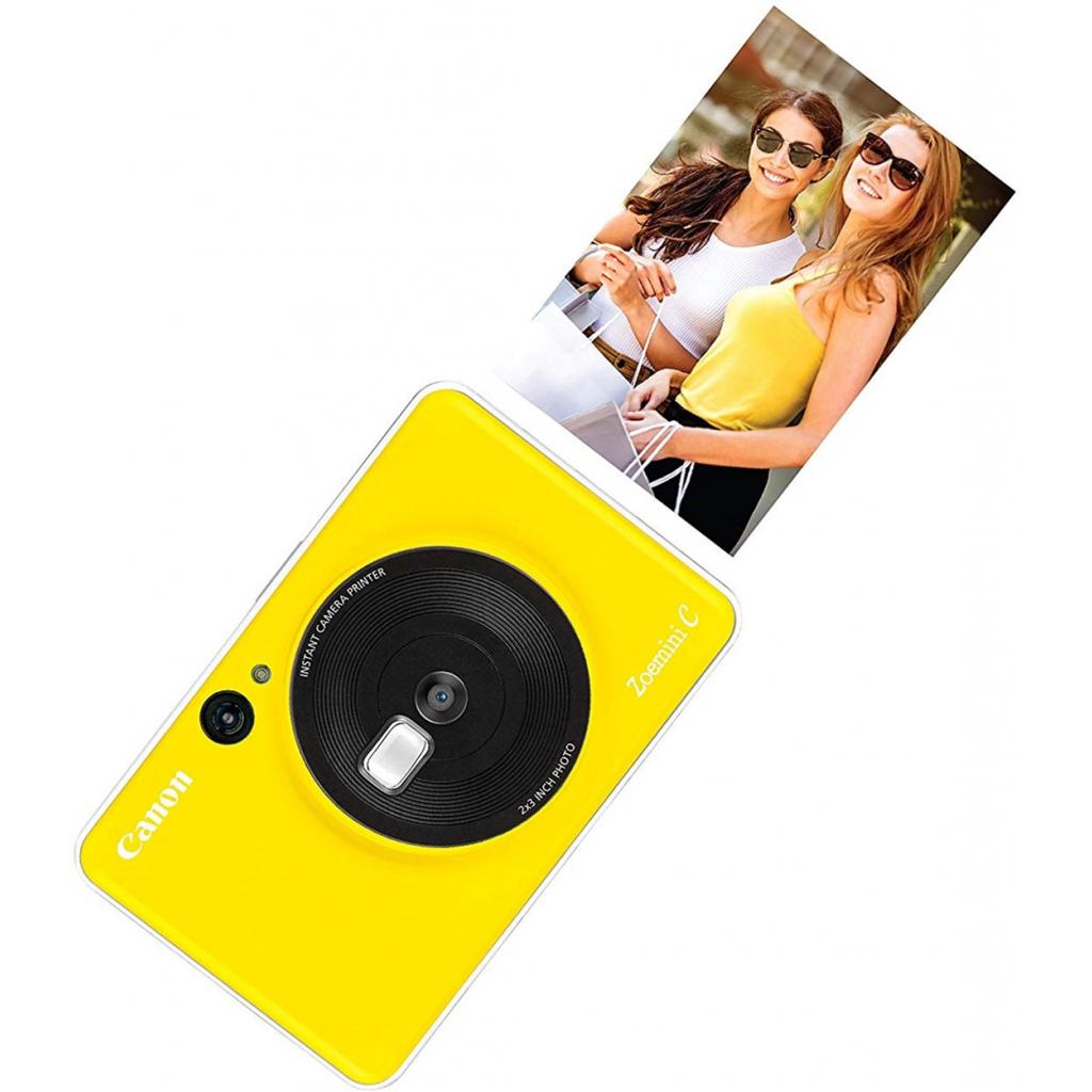 Камера миттєвого друку Canon ZOEMINI C CV123 Bumble Bee Yellow + 30 Zink PhotoPaper (3884C033) - зображення 5