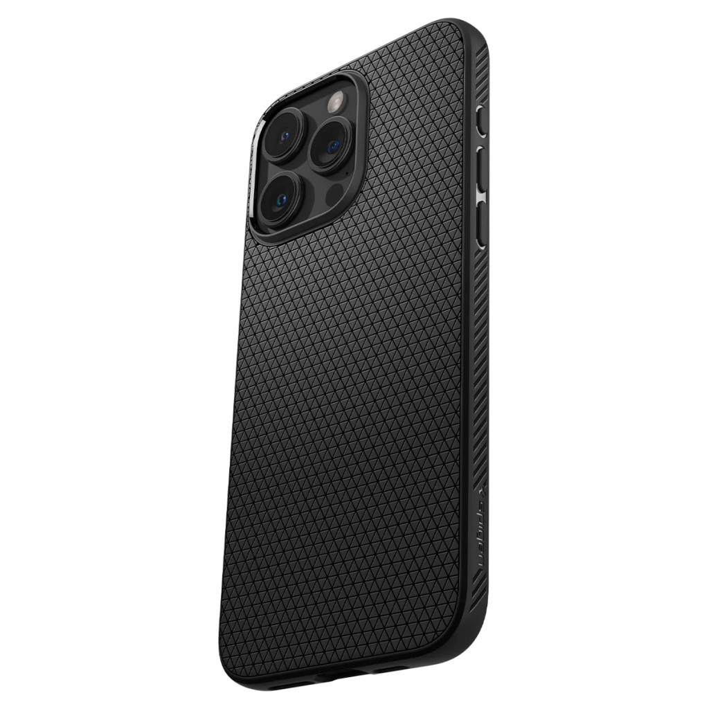 Чохол до мобільного телефона Spigen Apple iPhone 15 Pro Liquid Air Matte Black (ACS06704) - изображение 5