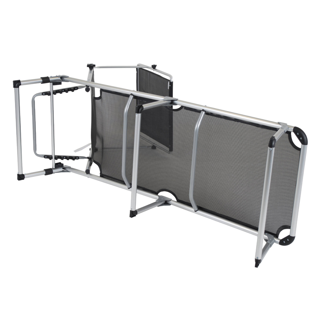Розкладачка Bo-Camp Sun Lounger With Sunscreen 5 Positions Чорна (1304460) - зображення 6