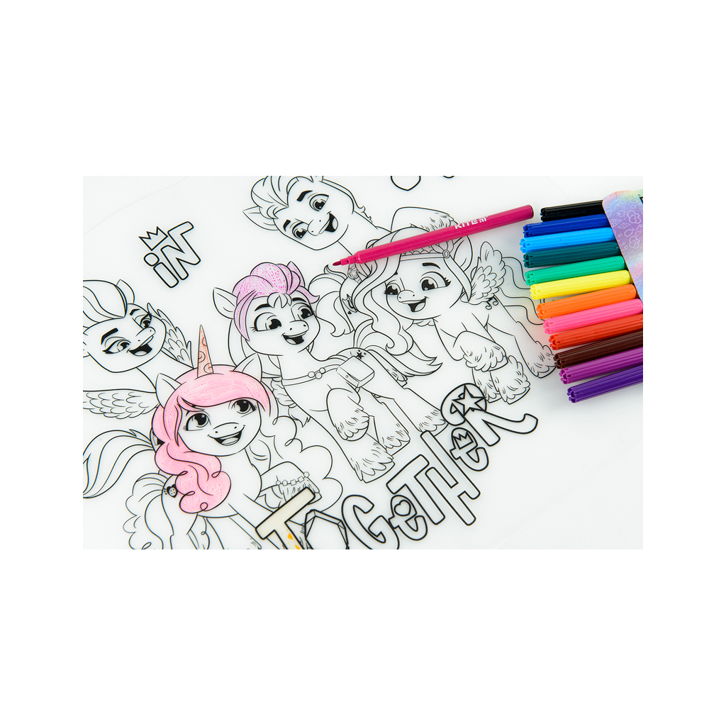 Підкладка настільна Kite силіконова розмальовка My Little Pony, 30х40см (LP22-424) - изображение 9