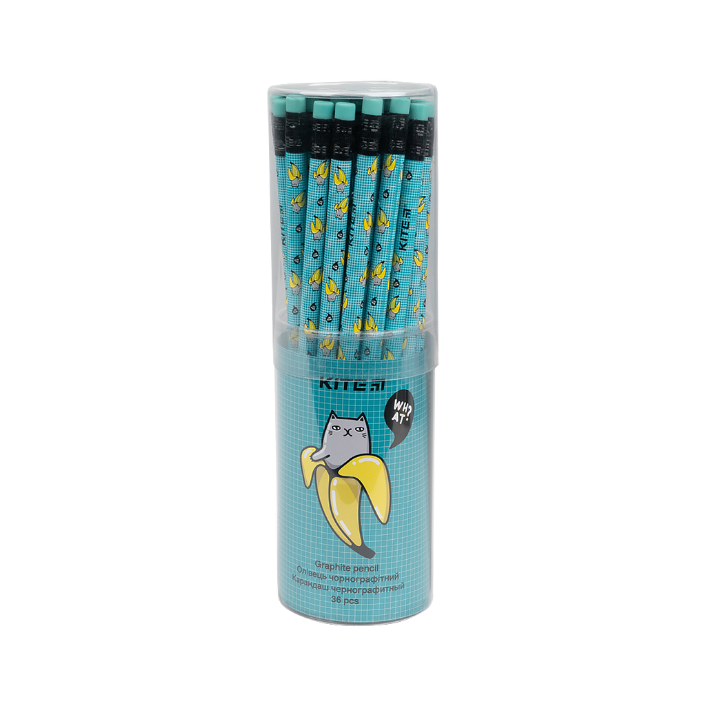 Олівець графітний Kite Bananas, туба (K21-056-4) - зображення 2