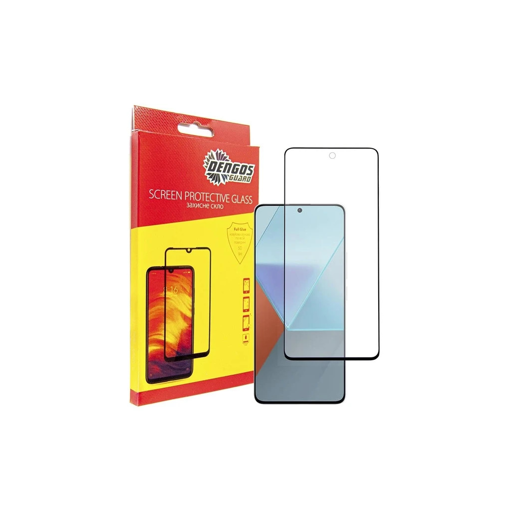 Чохол до мобільного телефона Dengos Kit for Xiaomi Redmi Note 13 5G case + glass (Black) (DG-KM-58) - зображення 4