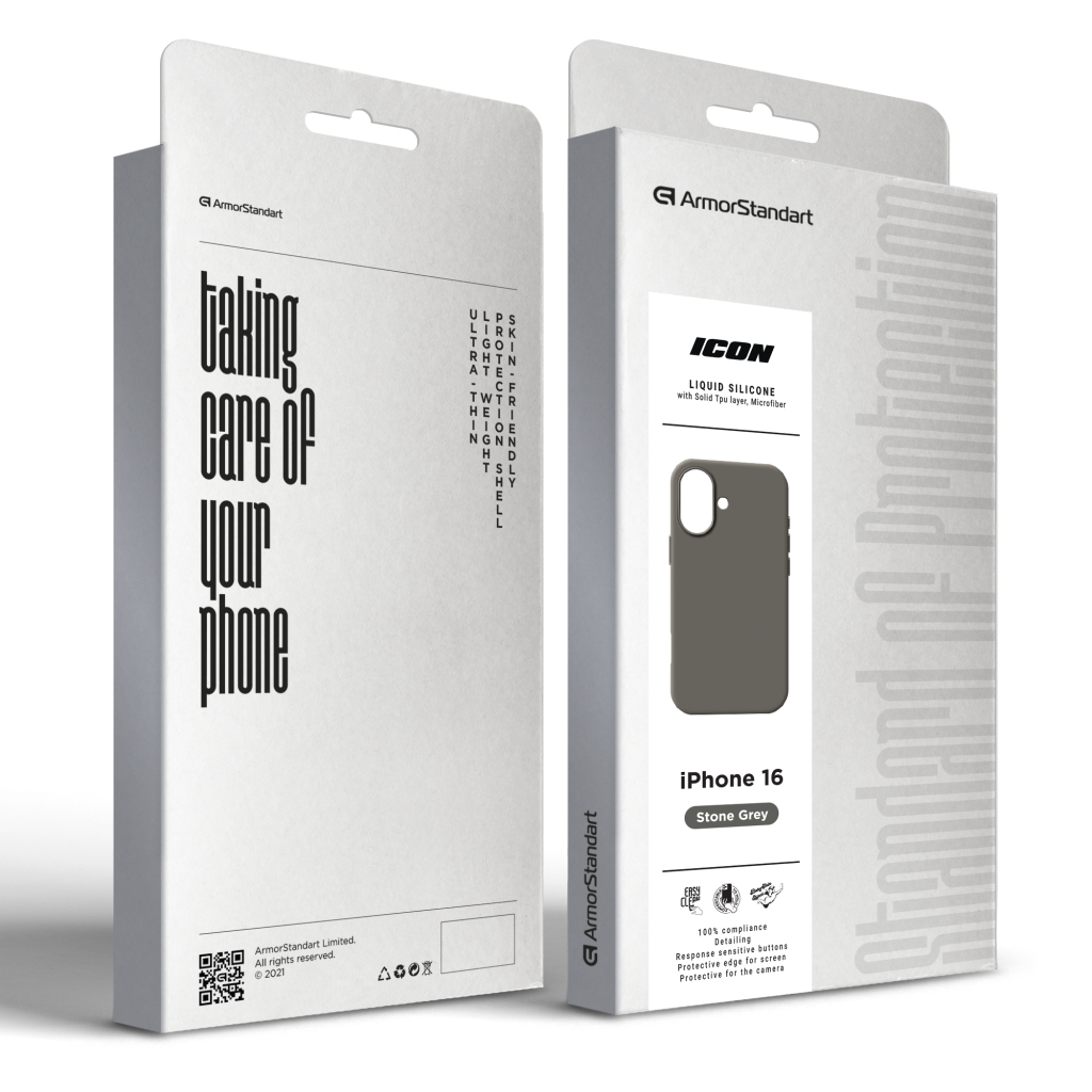 Чохол до мобільного телефона Armorstandart ICON2 MagSafe Apple iPhone 16 Stone Grey (ARM81311) - зображення 10