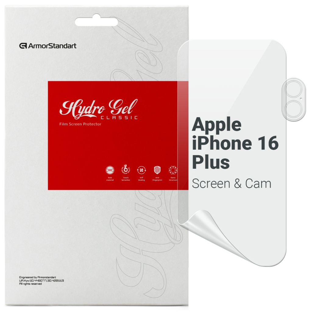 Плівка захисна Armorstandart Kit Clear Screen + Camera Apple iPhone 16 Plus (ARM80716) - зображення 1
