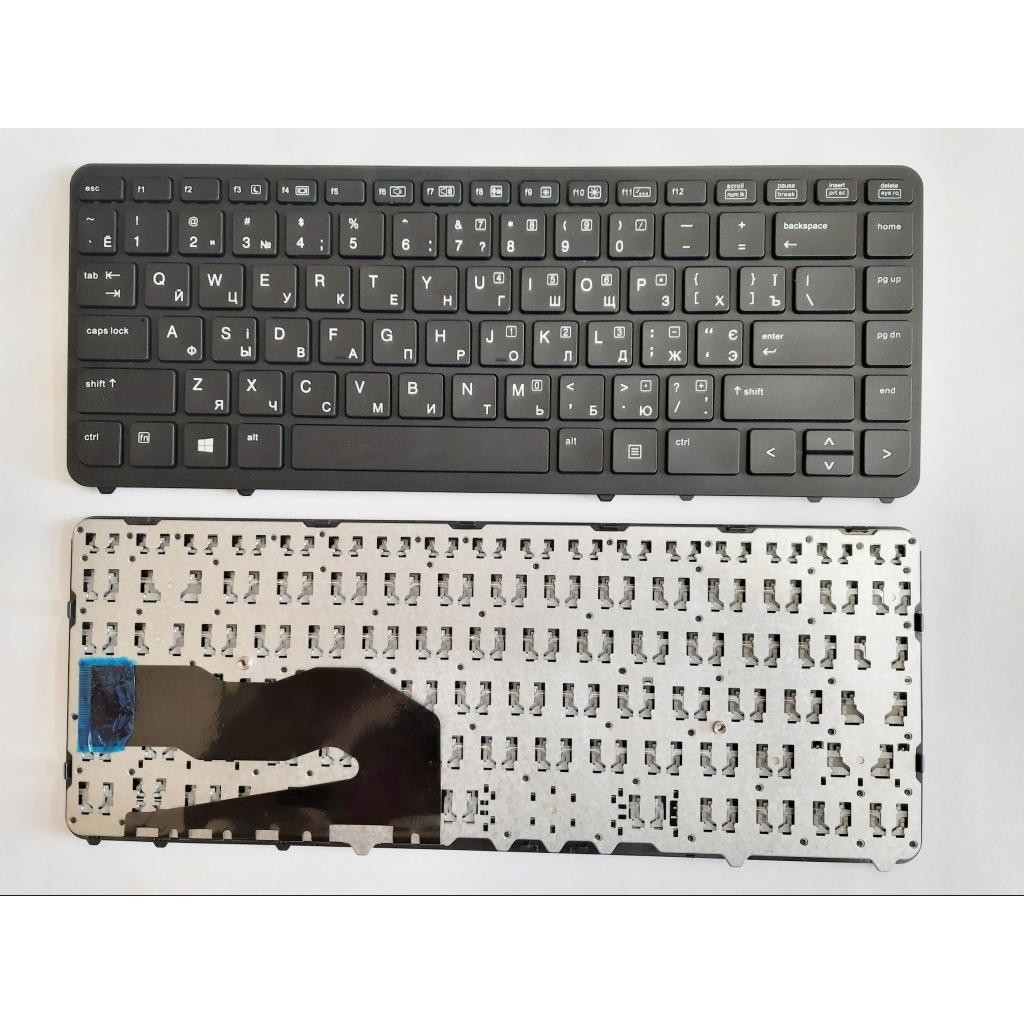 Клавіатура ноутбука HP EliteBook 840 G1/G2, 850 G1/G2 черная с черной UA (A46123) - зображення 1