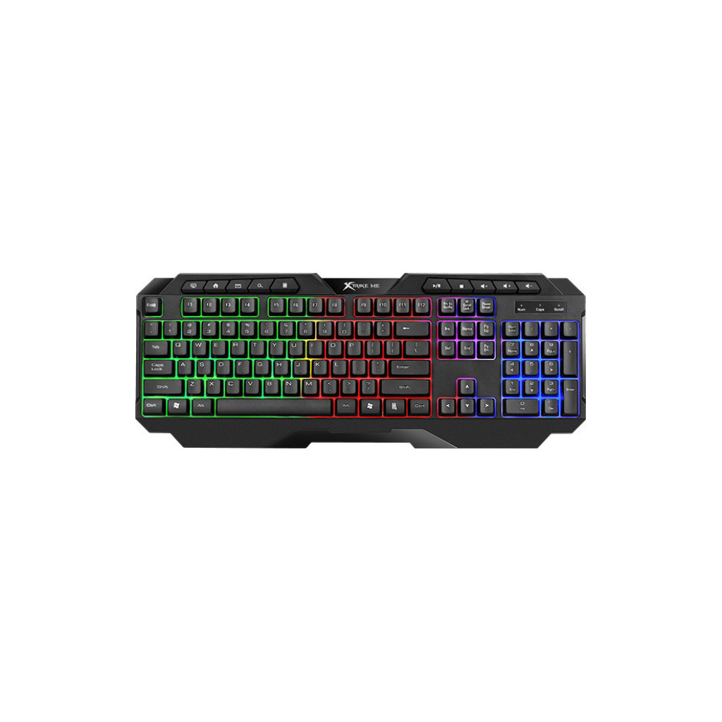 Клавіатура Xtrike ME KB-306 LED USB UA Black (KB-306UA) - зображення 1