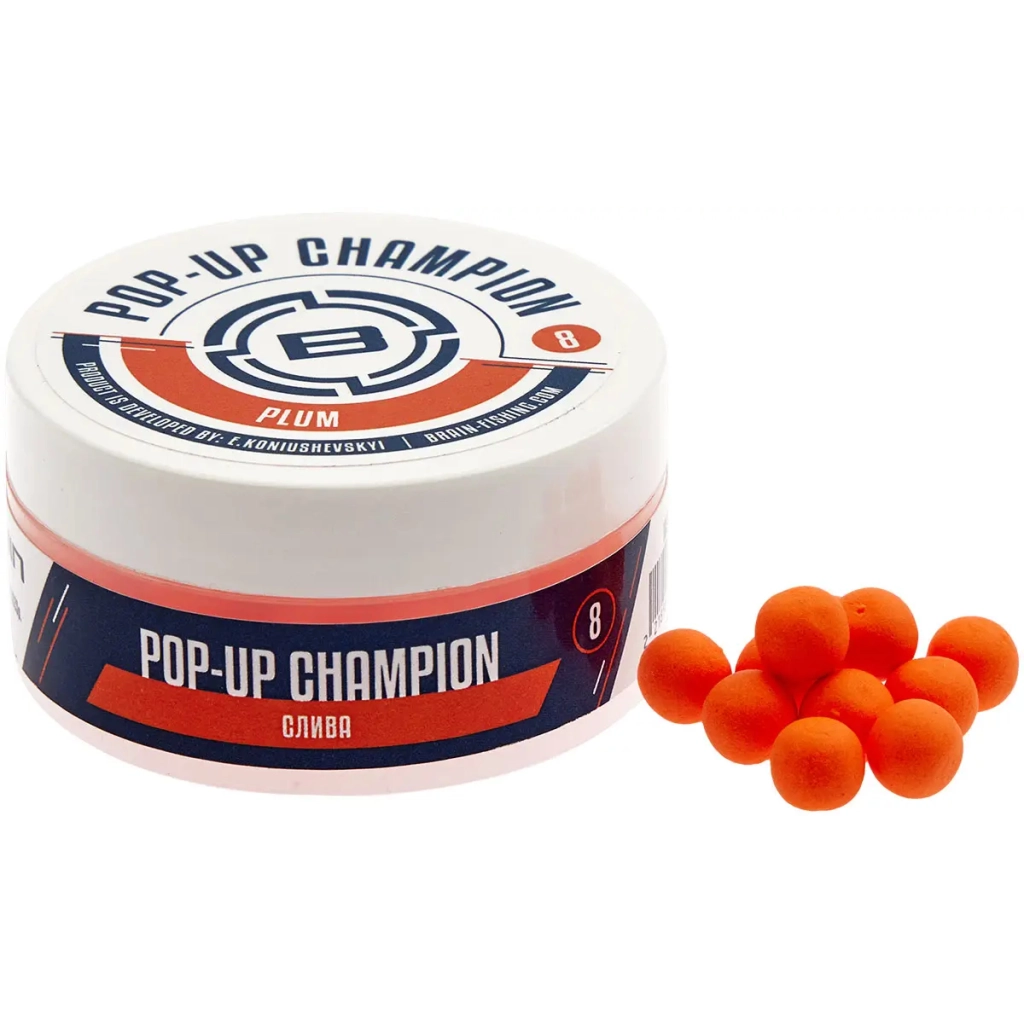 Бойл Brain Champion Pop-Up Plum (слива) 08mm 34g (1858.21.45) - зображення 1