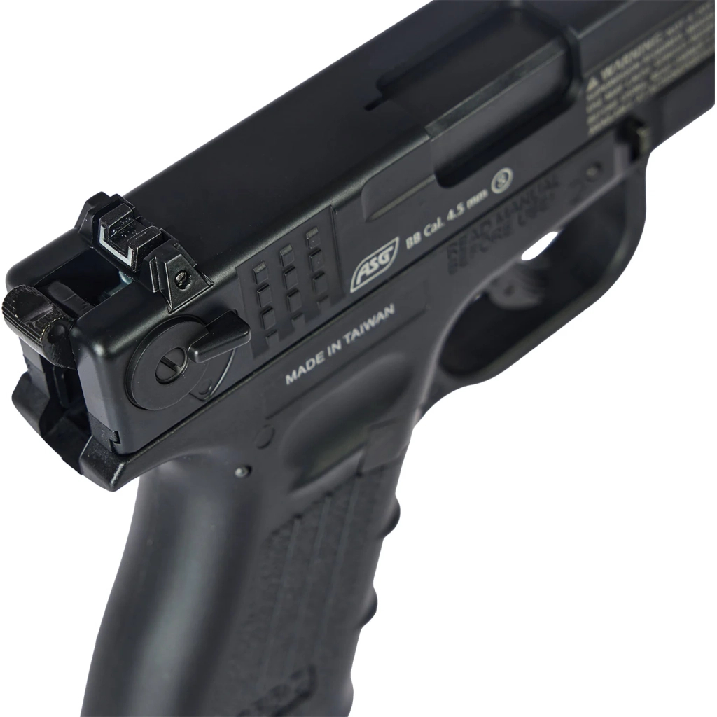 Пневматичний пістолет ASG ISSC M22 Blowback Black (19803) - зображення 5