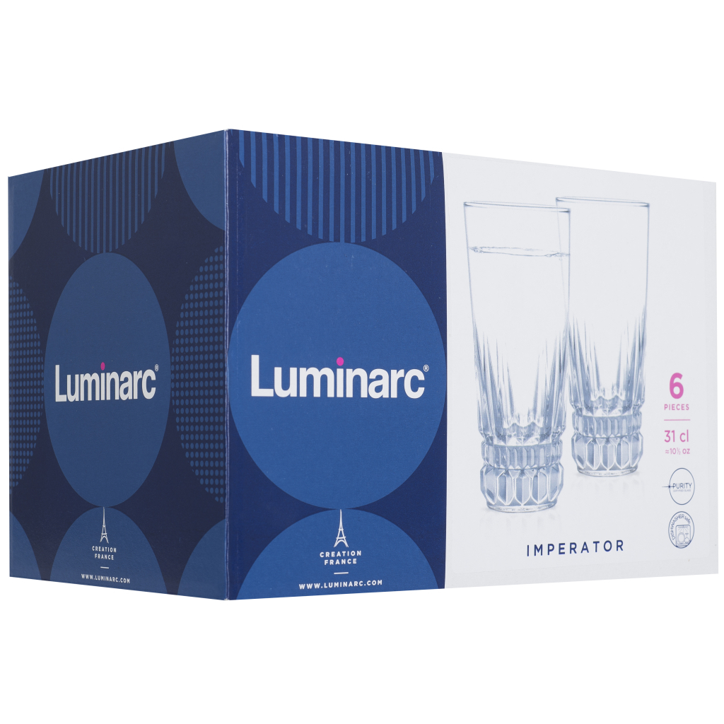 Набір склянок Luminarc Imperator 310 мл високі 6 шт (N1288) - изображение 3
