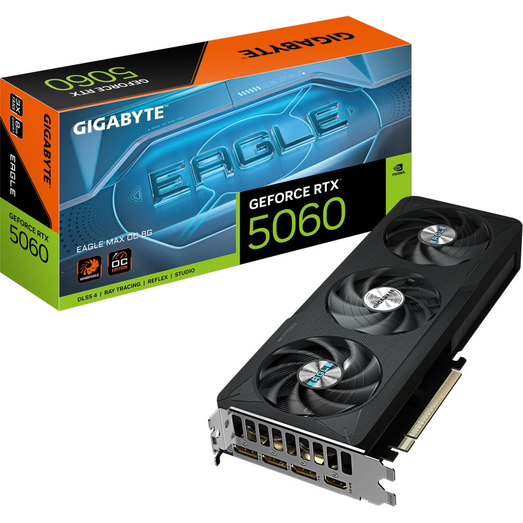 Відеокарта GIGABYTE GeForce RTX5060 8Gb EAGLE MAX OC (GV-N5060EAGLEMAX OC-8GD) - изображение 10
