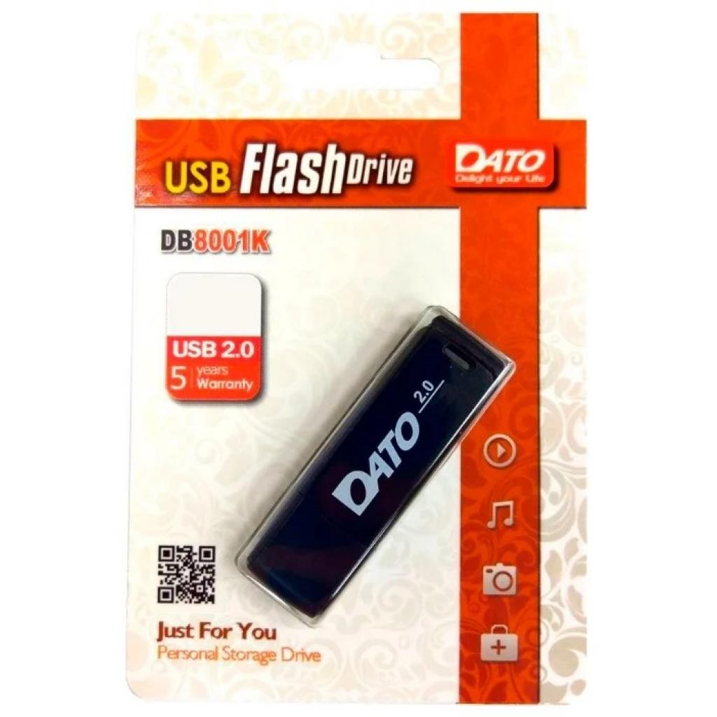 USB флеш накопичувач Dato 16GB DB8001 Black USB 2.0 (DB8001K-16G) - зображення 3
