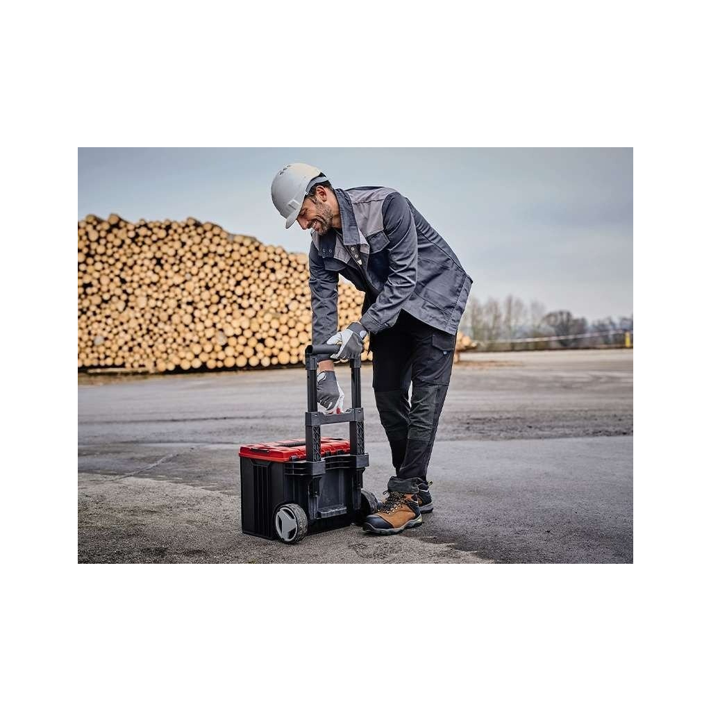 Ящик для інструментів Einhell E-Case L з колесами, до 120кг, колеса 15см (4540014) - зображення 5