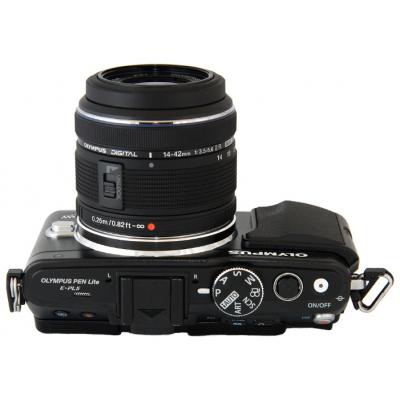 Цифровий фотоапарат Olympus E-PL5 DZK 14-42 mm + 40-150 mm Flash Air black (V205042BE010) - зображення 4