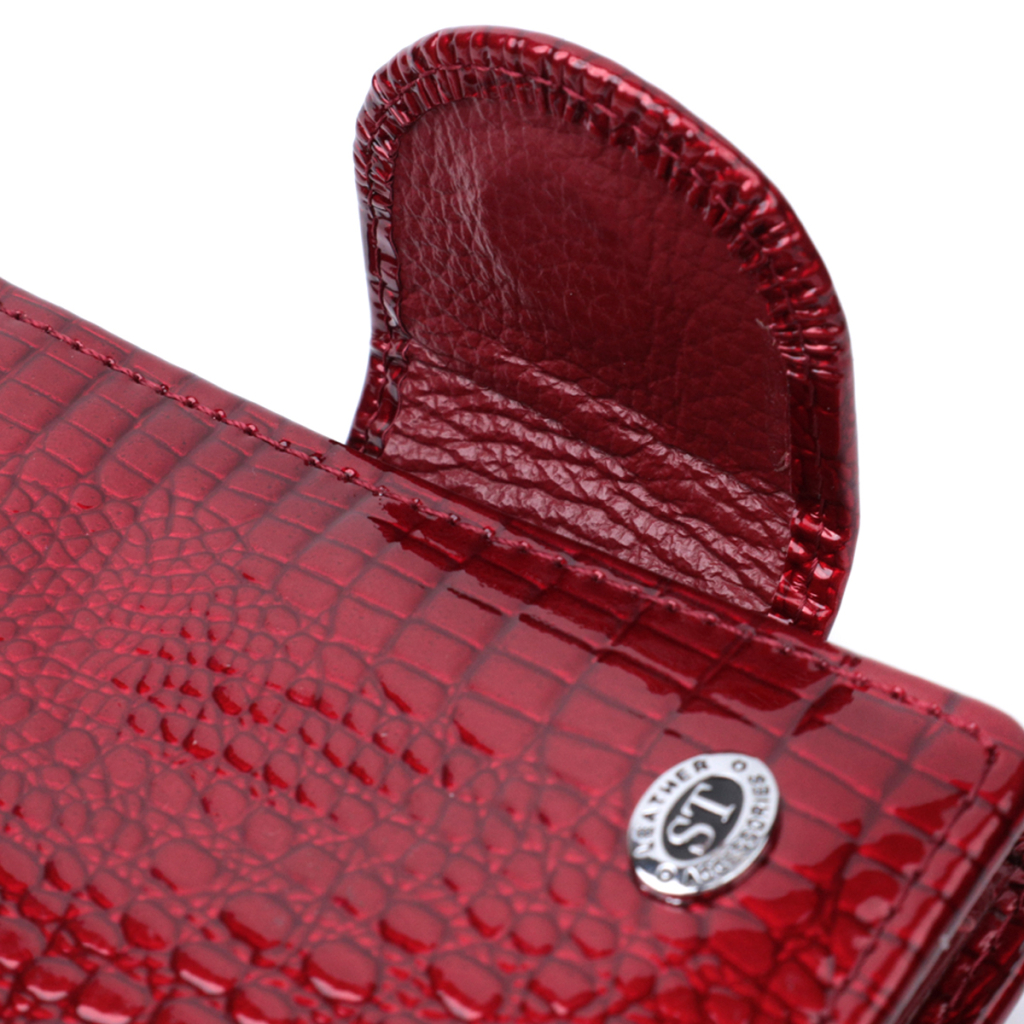 Гаманець ST Leather З натуральної шкіри Червоний (22685) - изображение 6