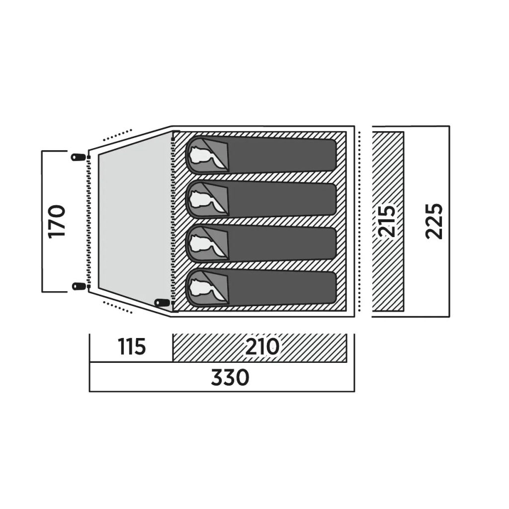 Намет Easy Camp Setesdal 4 (120478) (931549) - изображение 7