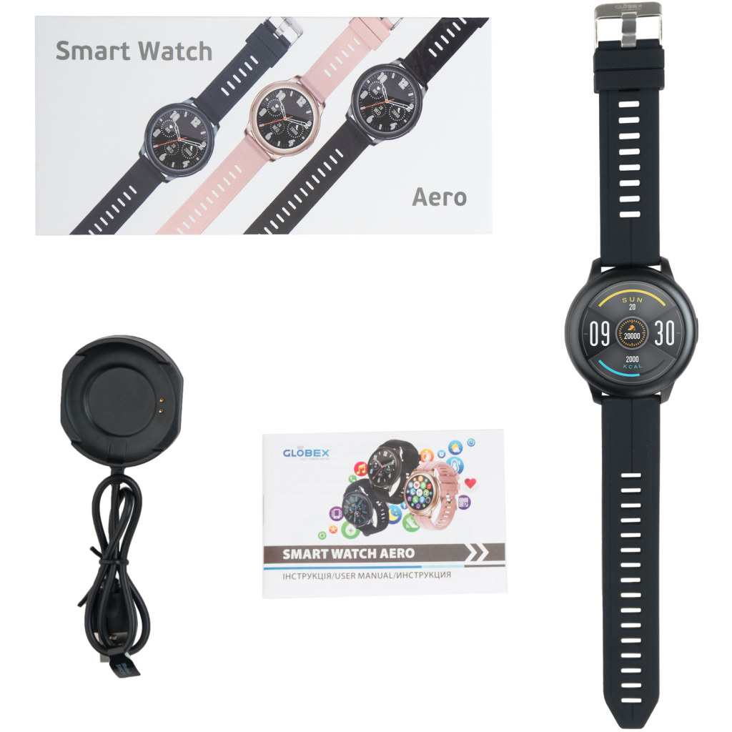 Смарт-годинник Globex Smart Watch Aero Black - зображення 5