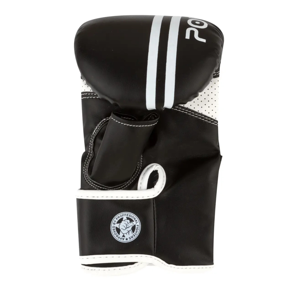 Снарядні рукавички PowerPlay 3025 Чорно-Білі M (PP_3025_M_Black/White) - зображення 2