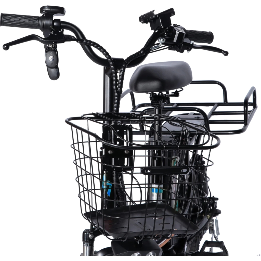 Електровелосипед Space 18" eELDORADO рама-15" 48B 15А*г 500Вт чорно-синій 2025 (ELB-SP-18-005) - зображення 4