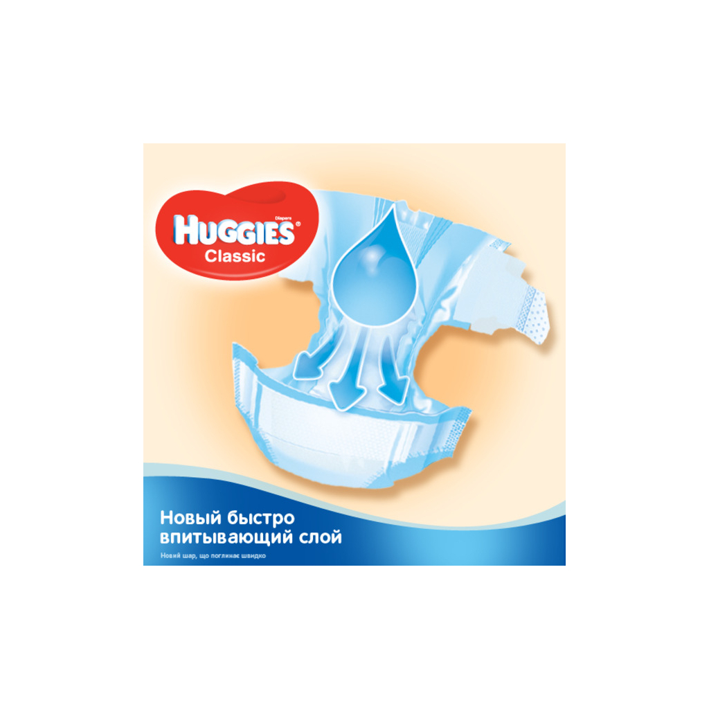 Підгузки Huggies Classic 3 (4-9 кг) Jumbo 48 шт (5029053573908) - зображення 3