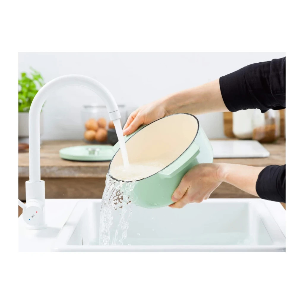 Каструля KitchenAid чавунна з кришкою 3,3 л Фісташкова (CC007433-001) - зображення 9