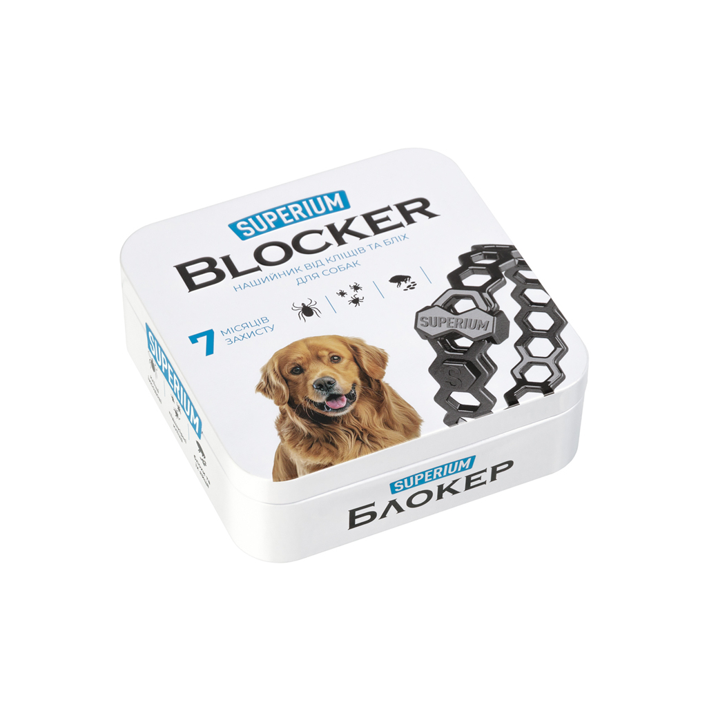 Нашийник для тварин Superium Блокер протипаразитарний для собак 70 см (9109) - изображение 1
