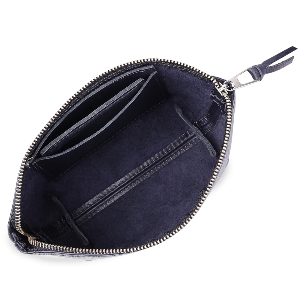 Косметичка Grande Pelle Шкіряна Чорна (11570) - зображення 7