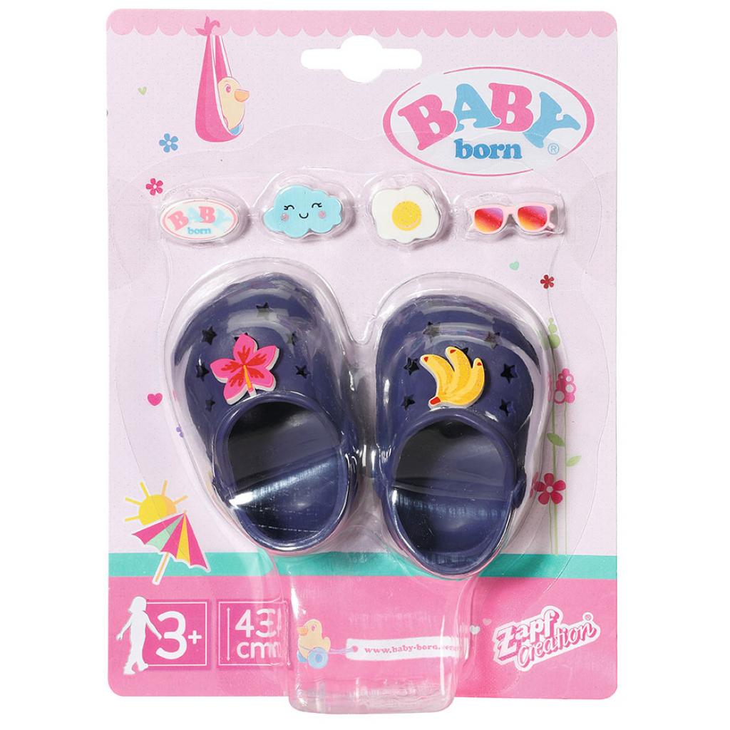 Аксесуар до ляльки Zapf Baby Born Святкові сандалі зі значками Сині (828311-2) - зображення 1