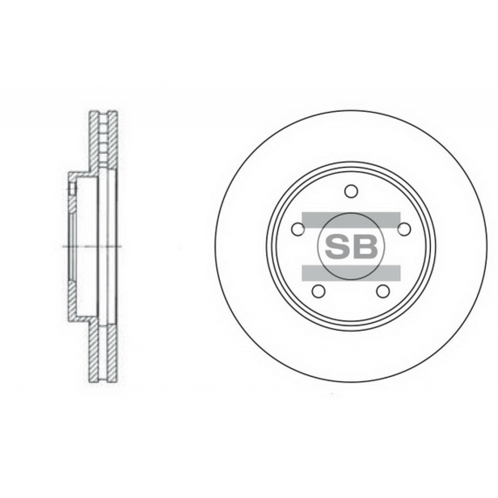 Гальмівний диск HI-Q SD4202 - зображення 1