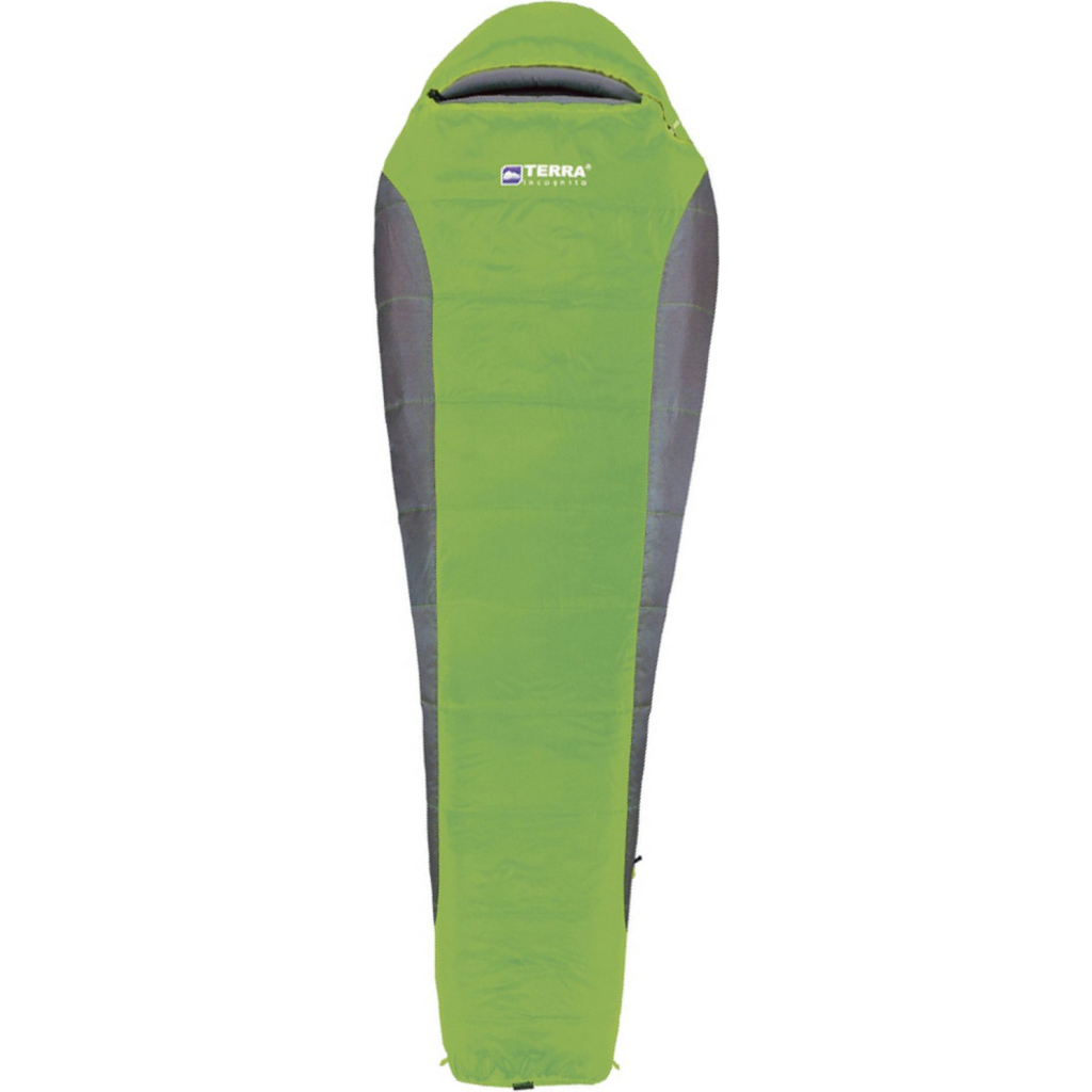 Спальний мішок Terra Incognita Siesta Regular 300 Right Grey/Green (4823081505310) - зображення 1
