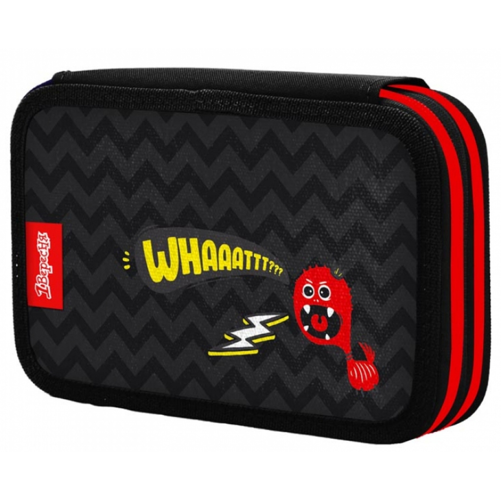 Пенал 1 вересня HP-01 Monster чорний (532986) - зображення 2